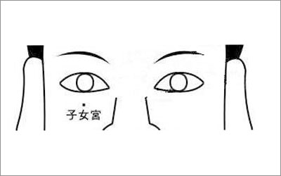 命里无子面相一:子女宫低陷
