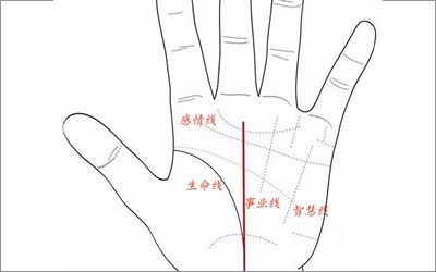 事业线附近有田字纹是啥意思?