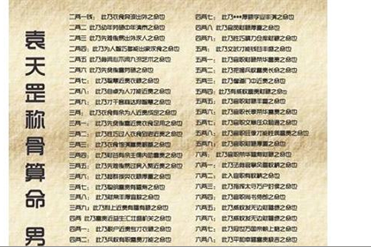 八字