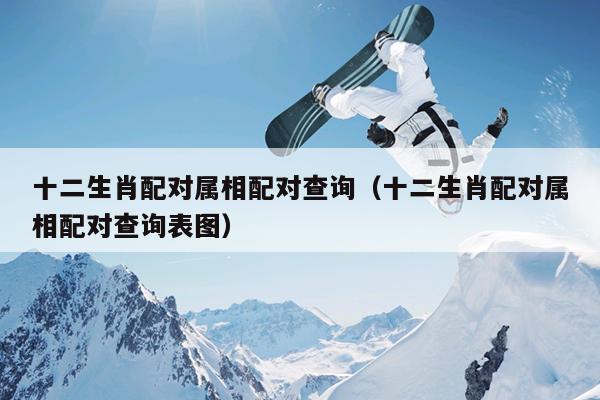 十二生肖配对属相配对查询（十二生肖配对属相配对查询表图）