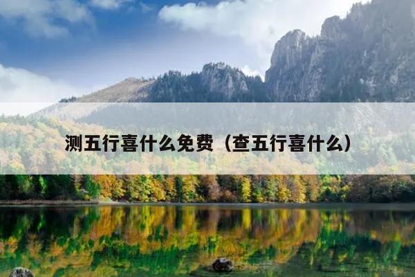 测五行喜什么免费（查五行喜什么）