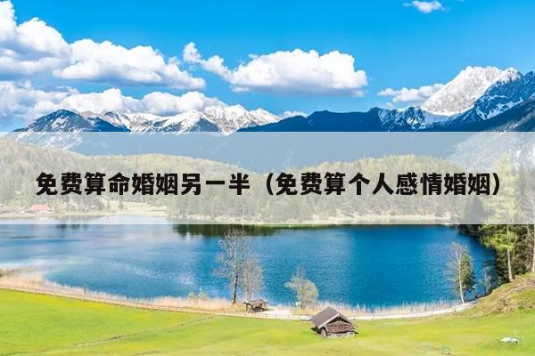 免费算命婚姻另一半（免费算个人感情婚姻）