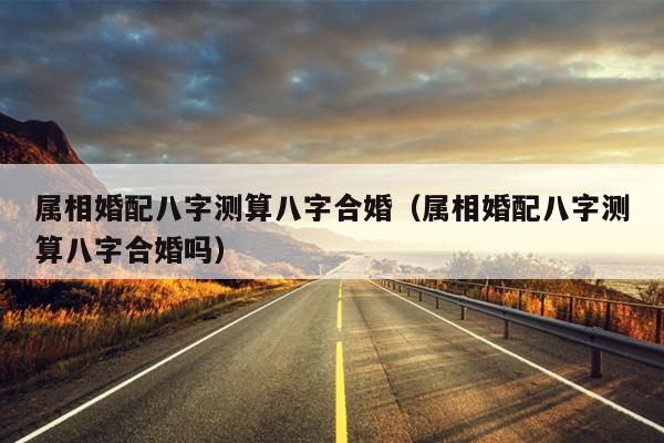 属相婚配八字测算八字合婚（属相婚配八字测算八字合婚吗）