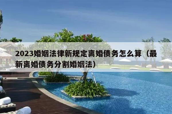 2023婚姻法律新规定离婚债务怎么算（最新离婚债务分割婚姻法）