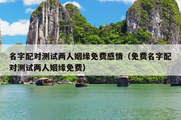 名字配对测试两人姻缘免费感情（免费名字配对测试两人姻缘免费）