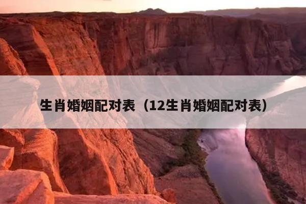 生肖婚姻配对表（12生肖婚姻配对表）