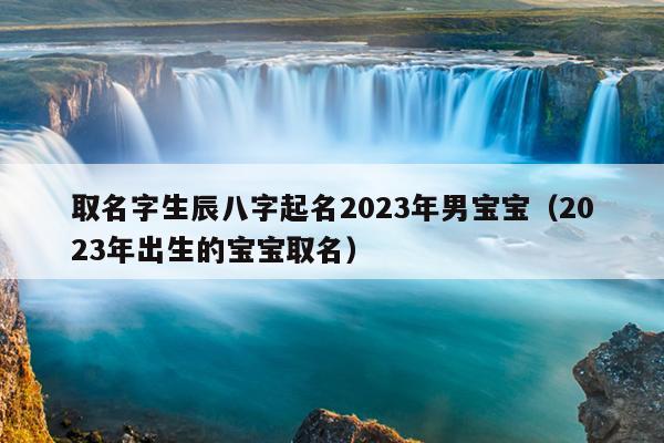取名字生辰八字起名2023年男宝宝（2023年出生的宝宝取名）