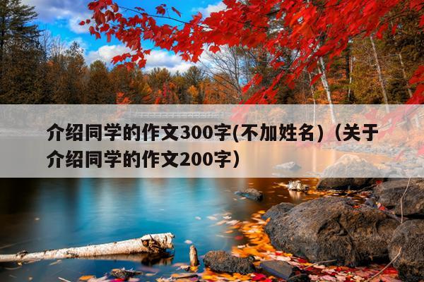 介绍同学的作文300字(不加姓名)（关于介绍同学的作文200字）