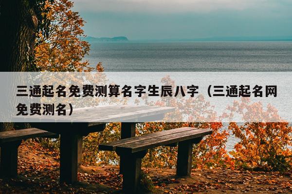 三通起名免费测算名字生辰八字（三通起名网免费测名）