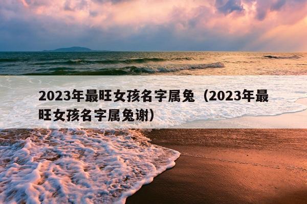 2023年最旺女孩名字属兔（2023年最旺女孩名字属兔谢）