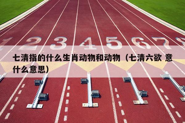 七清指的什么生肖动物和动物（七清六欲 意什么意思）