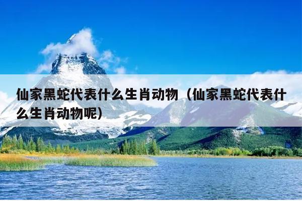 仙家黑蛇代表什么生肖动物（仙家黑蛇代表什么生肖动物呢）
