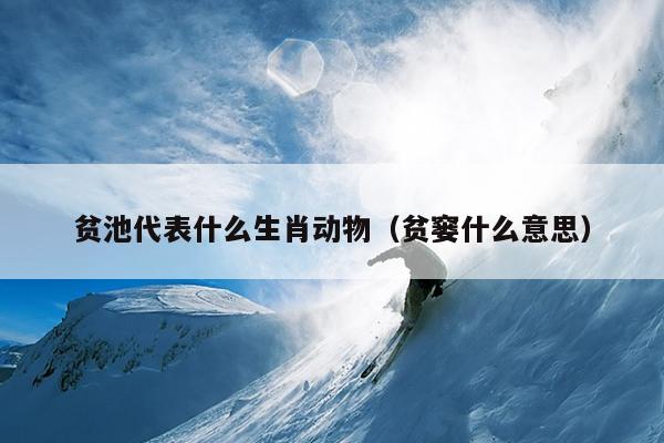 贫池代表什么生肖动物（贫窭什么意思）