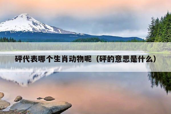 砰代表哪个生肖动物呢（砰的意思是什么）