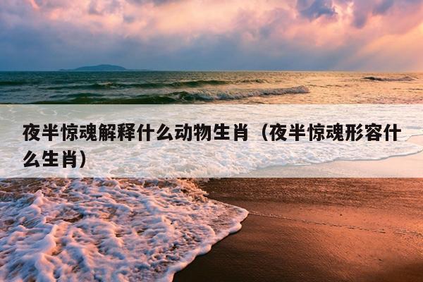 夜半惊魂解释什么动物生肖（夜半惊魂形容什么生肖）