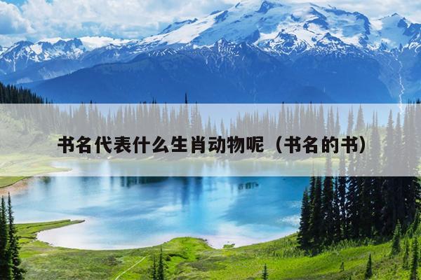 书名代表什么生肖动物呢（书名的书）