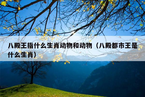 八殿王指什么生肖动物和动物（八殿都市王是什么生肖）