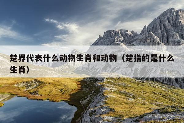 楚界代表什么动物生肖和动物（楚指的是什么生肖）