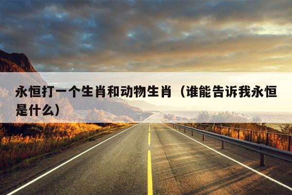 永恒打一个生肖和动物生肖（谁能告诉我永恒是什么）