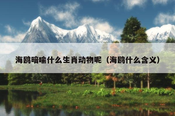 海鸥暗喻什么生肖动物呢（海鸥什么含义）