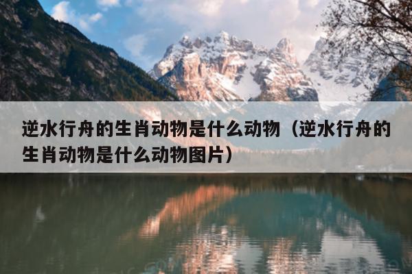 逆水行舟的生肖动物是什么动物（逆水行舟的生肖动物是什么动物图片）