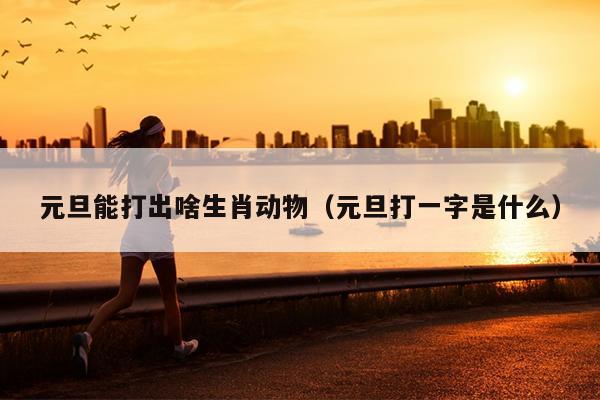 元旦能打出啥生肖动物（元旦打一字是什么）