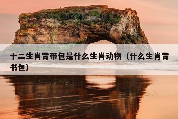 十二生肖背带包是什么生肖动物（什么生肖背书包）
