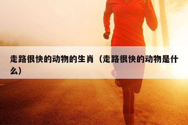 走路很快的动物的生肖（走路很快的动物是什么）