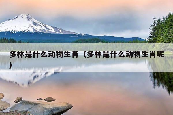 多林是什么动物生肖（多林是什么动物生肖呢）