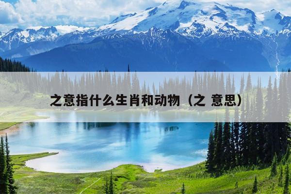 之意指什么生肖和动物（之 意思）