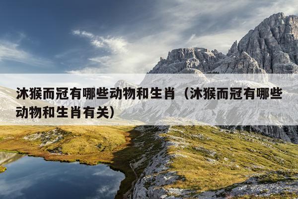 沐猴而冠有哪些动物和生肖（沐猴而冠有哪些动物和生肖有关）