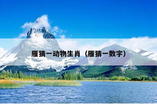 雁猜一动物生肖（雁猜一数字）