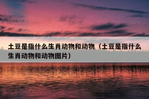 土豆是指什么生肖动物和动物（土豆是指什么生肖动物和动物图片）