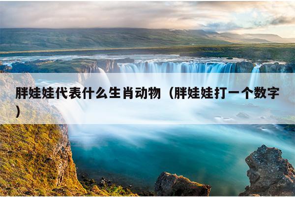 胖娃娃代表什么生肖动物（胖娃娃打一个数字）