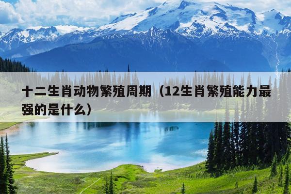 十二生肖动物繁殖周期（12生肖繁殖能力最强的是什么）