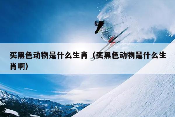 买黑色动物是什么生肖（买黑色动物是什么生肖啊）