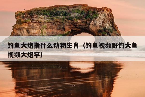 钓鱼大炮指什么动物生肖（钓鱼视频野钓大鱼视频大炮竿）