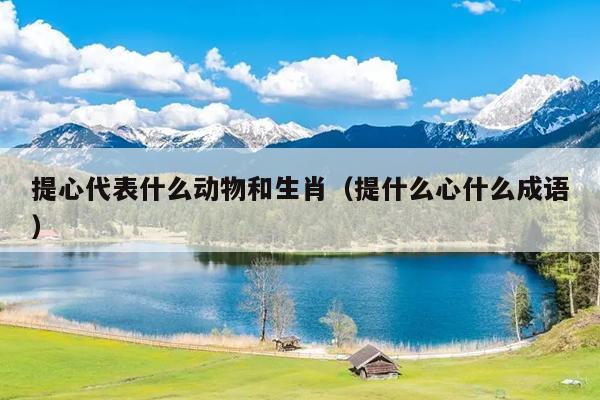 提心代表什么动物和生肖（提什么心什么成语）