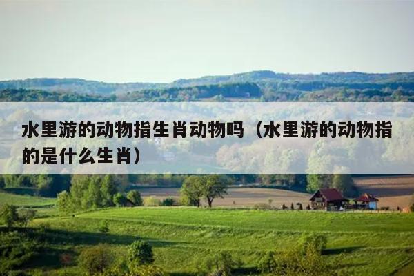 水里游的动物指生肖动物吗（水里游的动物指的是什么生肖）