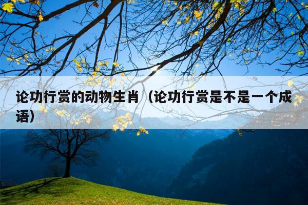 论功行赏的动物生肖（论功行赏是不是一个成语）