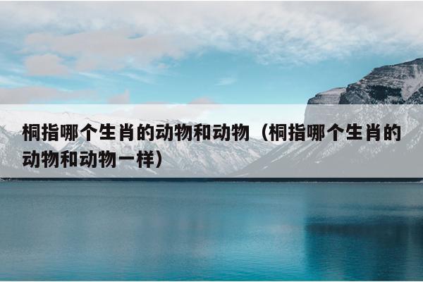 桐指哪个生肖的动物和动物（桐指哪个生肖的动物和动物一样）