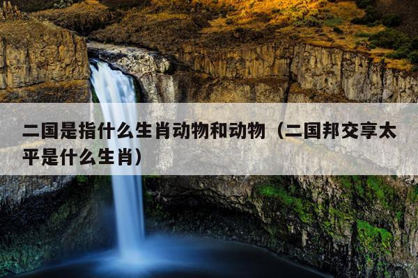 二国是指什么生肖动物和动物（二国邦交享太平是什么生肖）