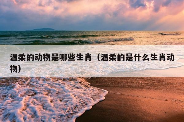 温柔的动物是哪些生肖（温柔的是什么生肖动物）