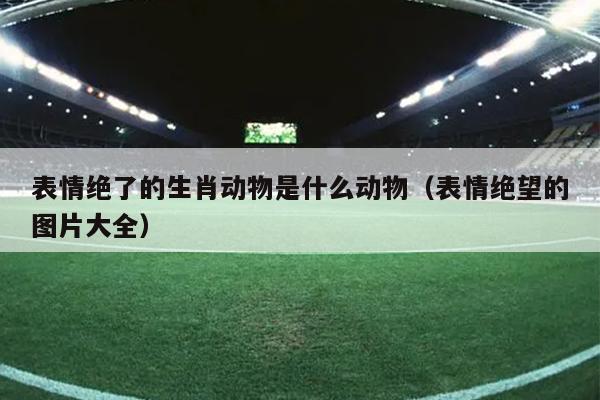 表情绝了的生肖动物是什么动物（表情绝望的图片大全）