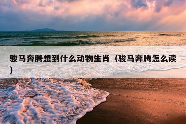 骏马奔腾想到什么动物生肖（骏马奔腾怎么读）