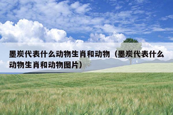 墨炭代表什么动物生肖和动物（墨炭代表什么动物生肖和动物图片）