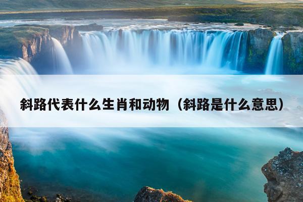 斜路代表什么生肖和动物（斜路是什么意思）