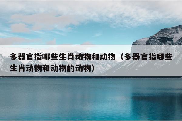 多器官指哪些生肖动物和动物（多器官指哪些生肖动物和动物的动物）