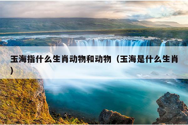 玉海指什么生肖动物和动物（玉海是什么生肖）