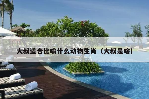 大叔适合比喻什么动物生肖（大叔是啥）